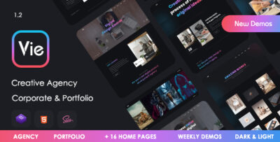 Vie - Creative Agency & Portfolio Template