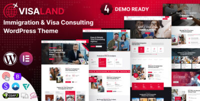 Visaland - Immigration and Visa Consulting WordPress Theme