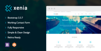 Xenia - Refined HTML 5 CSS 3 Corporate Template