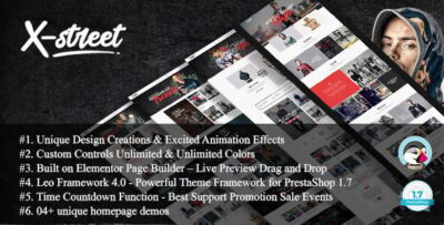 Xstreet - Street Fashion Boutique Prestashop Theme