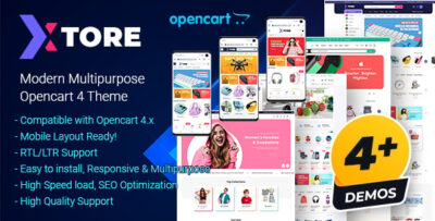 Xtore Modern Multipurpose Opencart 4 Theme