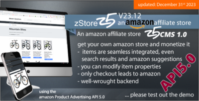 zStore z5 - an amazon affiliate Store - PA API 5.0