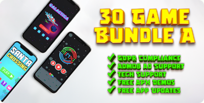 30 Games Bundle A - Android Games for Reskin and Publishing