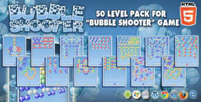 50 Levels Pack for CTL Bubble Shooter Games