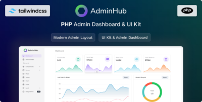 AdminHub- PHP Tailwind Admin & Dashboard Template