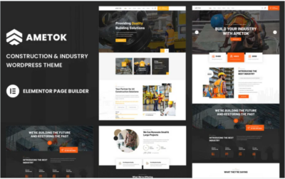 Ametok - Construction & Industry Wordpress Elementor Theme