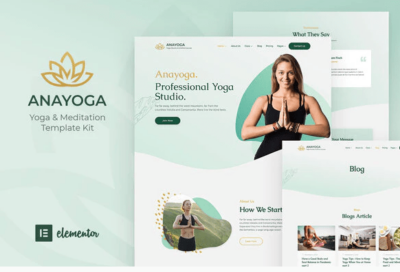 Anayoga - Yoga Teacher & Studio Elementor Template Kit