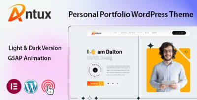 Antux - Personal Portfolio WordPress Theme