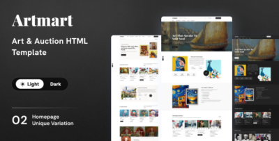 Artmart - Art Gallery & Auctions HTML Template