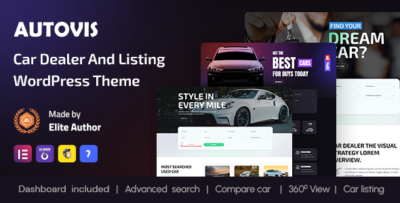 Autovis - Car Dealer & Listing WordPress Theme