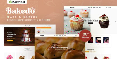 Bakedo - Cake & Bakery Responsive Shopify 2.0 Theme