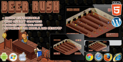 Beer Rush - HTML5 Arcade Game