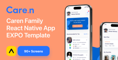 Caren Family React Native App EXPO Template