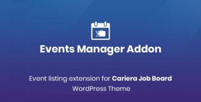 Cariera Events Manager Add-on