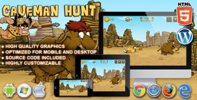 Caveman Hunt - HTML5 Launch Game