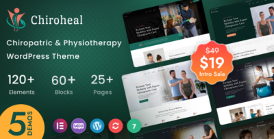 ChiroHeal - Chiropractor & Physiotherapy Wellness WordPress Theme