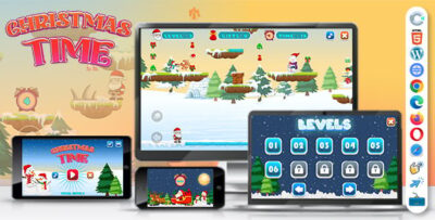 Christmas Time Game (Construct 3 C3P HTML5) Christmas Game