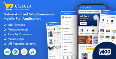 ClickCart - Native Android WooCommerce Full Mobile Application