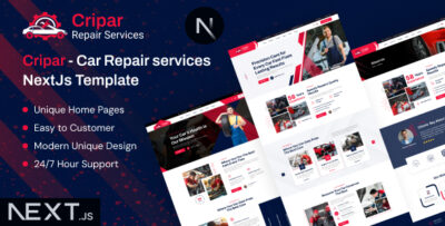 Cripar - Car Repair Services NextJs Template