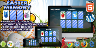 Easter Memory - HTML5 Memory Game