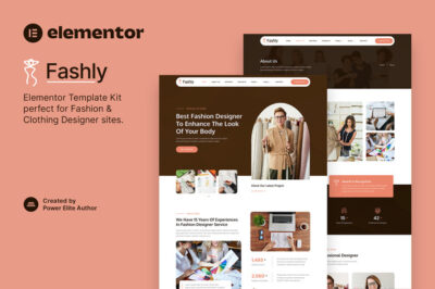 Fashly – Fashion & Clothing Designer Elementor Template Kit