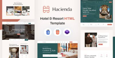 Hacienda Hotel & Resort Website HTML Template