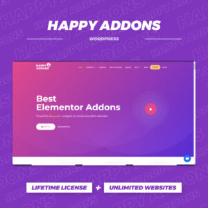 Happy Elementor Addons Pro WordPress Plugin with original license key Activation for lifetime