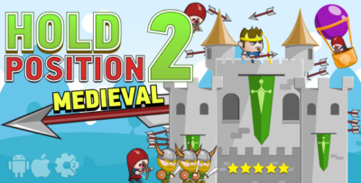 Hold Position 2 Medieval - HTML5 Game. Construct2 (.capx) + Cocoon ADS + Mobile Control