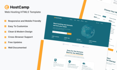 HostCamp - Web Hosting HTML Template