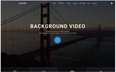 Kanter - Corporate&Portfolio&Agency WordPress Theme