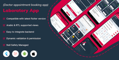 Laboratory Management system website, android & IOS application in flutter