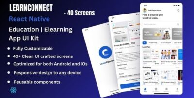 LearnConnect - Education & Elearning React Native Expo Ui Kit