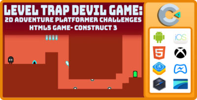 Level Trap Devil Game 2D Adventure Platformer Challenges Html5 Game- construct 3