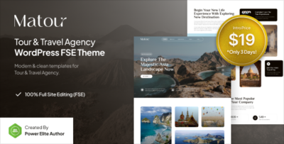 Matour – Tour & Travel Agency FSE WordPress Theme