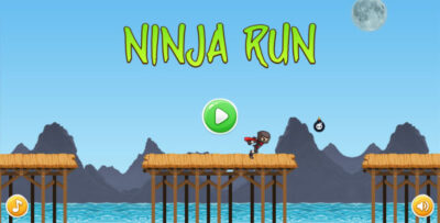 Ninja Run - HTML5 Mobile Game (Construct 3 Construct 2 Capx)