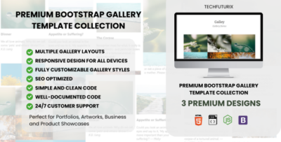 Premium Bootstrap Gallery Template Collection