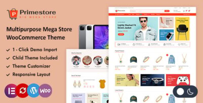 Primestore - Multipurpose Mega Store Elementor WordPress WooCommerce Theme