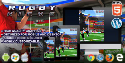 Rugby Kicks - HTML5 Sport Game