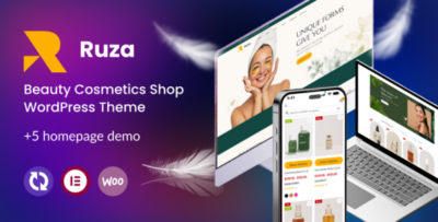 Ruza - Beauty Cosmetics Shop WordPress Theme