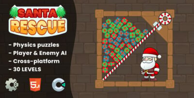 Santa Rescue - HTML5 Game Construct 2 & Construct 3