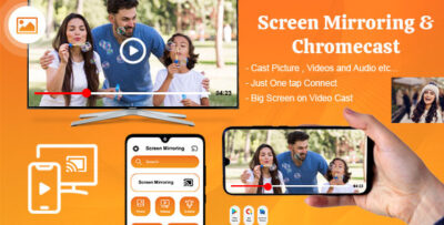 Screen Mirroring - Chromecast - Miracast - Cast to TV - Screen Cast Direct - Cast Android Device