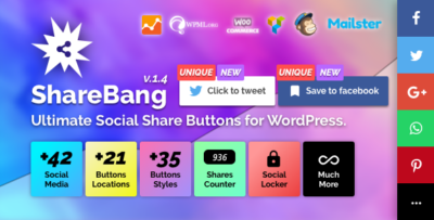 ShareBang, Ultimate Social Share Buttons for WP