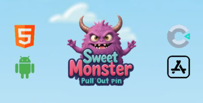 Sweet Monster - Pull Out Pin - HTML5 Construct3 Game