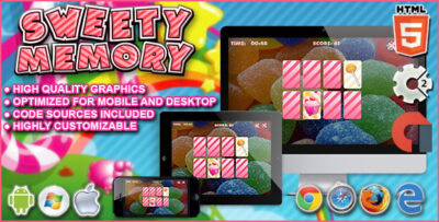 Sweety Memory - Construct 2 HTML5 Game