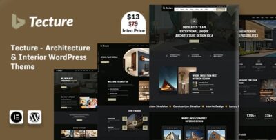 Tecture - Architecture and Interior Elementor WordPress Theme