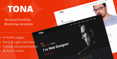 Tona - Personal Portfolio HTML5 Template