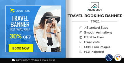 Tour & Travel Best Travel Deals Banner (TT021)