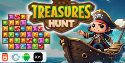 Treasures Hunt - HTML5 Construct 3 Game