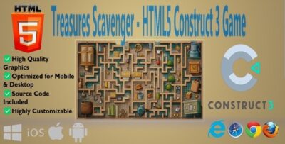 Treasures Scavenger - HTML5 Construct 3 Game