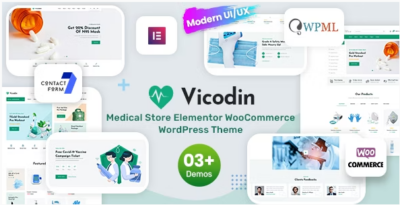 Vicodin - Medical Store WordPress Theme